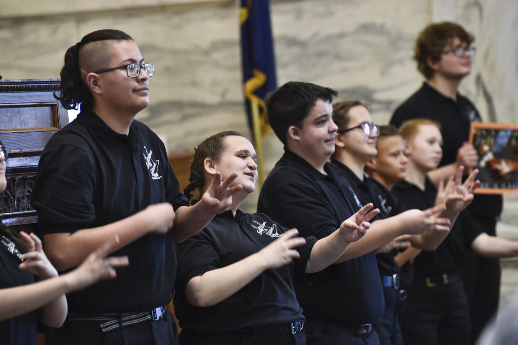 Students from the Montana School for the Deaf and Blind